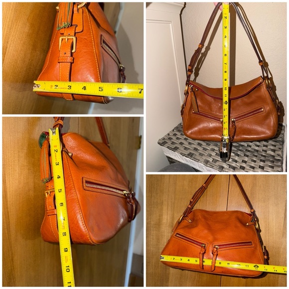 Dooney & Bourke Florentine Leather Medium Zip Hobo Shoulder Bag - Picture 4 of 16